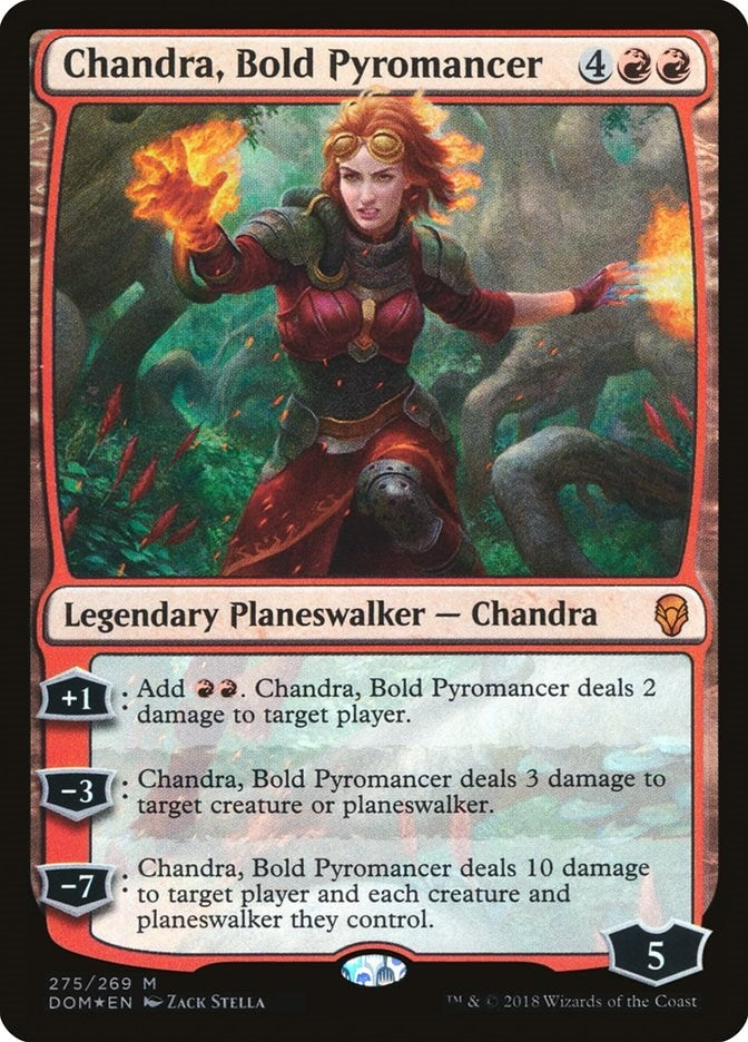 Image for Chandra, Bold Pyromancer (275) (Dominaria) - Magic: The Gathering