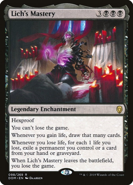 Image for Lich's Mastery (98) (Dominaria) - Magic: The Gathering
