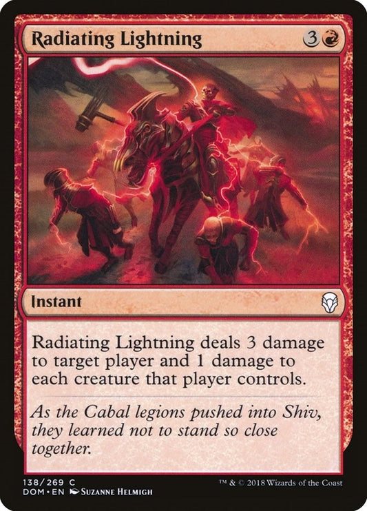 Image for Radiating Lightning (138) (Dominaria) - Magic: The Gathering