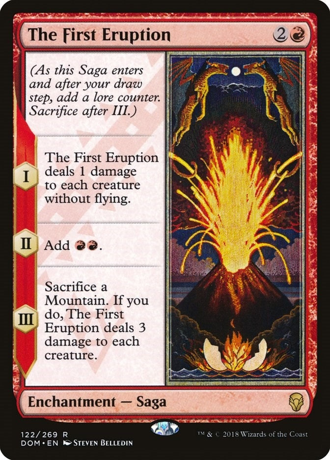 Image for The First Eruption (122) (Dominaria) - Magic: The Gathering