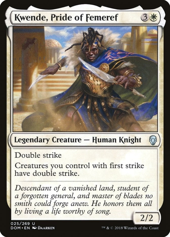 Image for Kwende, Pride of Femeref (25) (Dominaria) - Magic: The Gathering