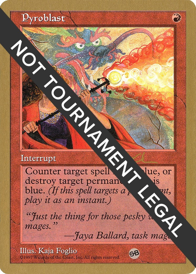 Image for Pyroblast - 1997 Paul McCabe (5ED) (SB) (World Championship Decks) - Magic: The Gathering