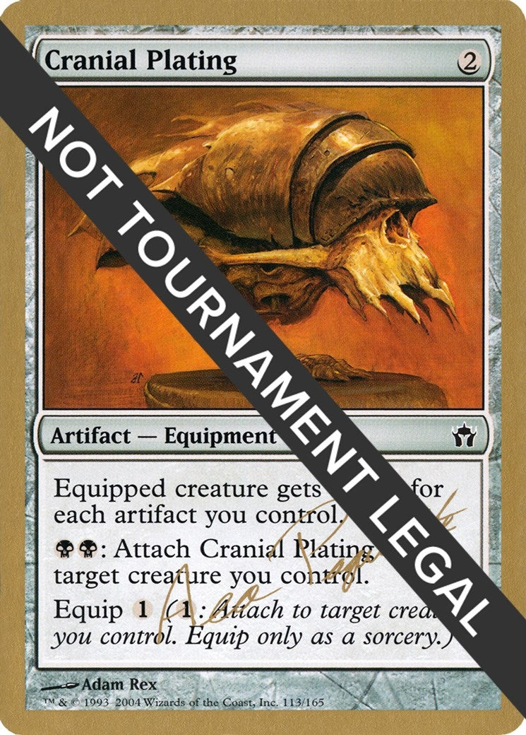Image for Cranial Plating - 2004 Aeo Paquette (MRD) (World Championship Decks) - Magic: The Gathering