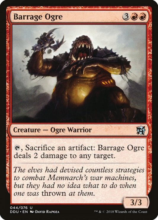 Image for Barrage Ogre (44) (Duel Decks: Elves vs. Inventors) - Magic: The Gathering