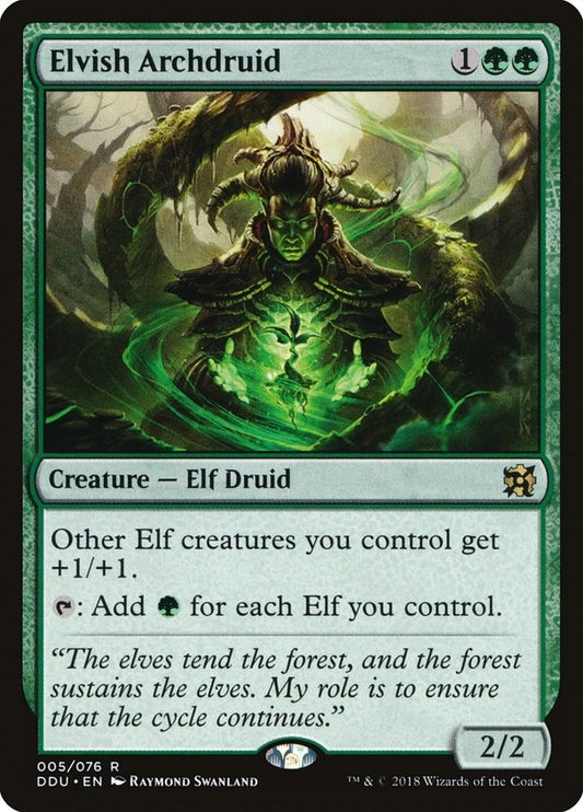Image for Elvish Archdruid (5) (Duel Decks: Elves vs. Inventors) - Magic: The Gathering
