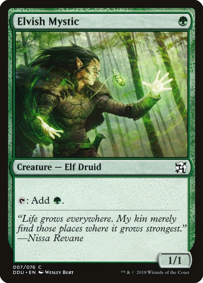 Image for Elvish Mystic (7) (Duel Decks: Elves vs. Inventors) - Magic: The Gathering