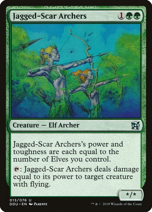 Image for Jagged-Scar Archers (13) (Duel Decks: Elves vs. Inventors) - Magic: The Gathering