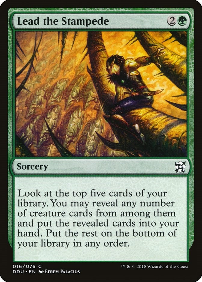 Image for Lead the Stampede (16) (Duel Decks: Elves vs. Inventors) - Magic: The Gathering