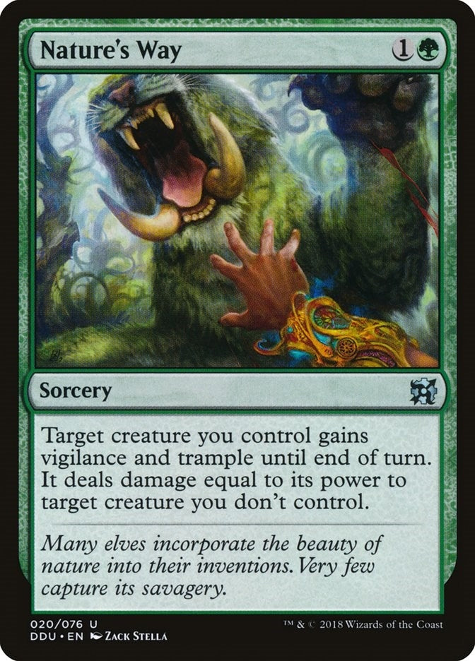 Image for Nature's Way (20) (Duel Decks: Elves vs. Inventors) - Magic: The Gathering