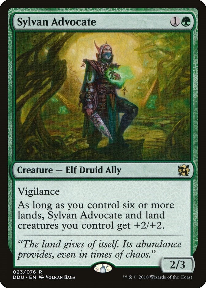 Image for Sylvan Advocate (23) (Duel Decks: Elves vs. Inventors) - Magic: The Gathering