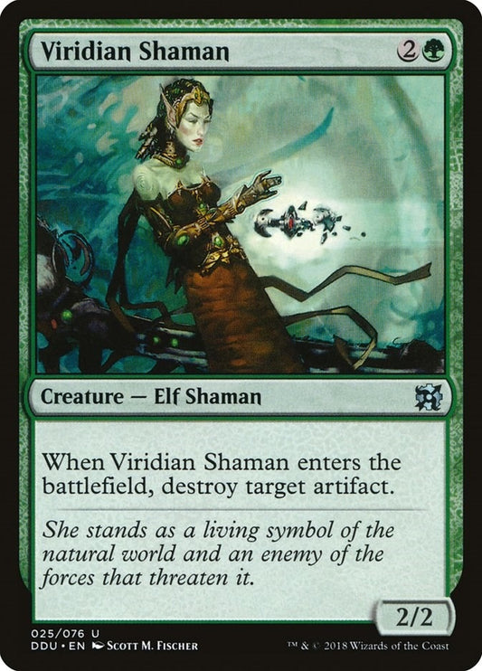 Image for Viridian Shaman (25) (Duel Decks: Elves vs. Inventors) - Magic: The Gathering