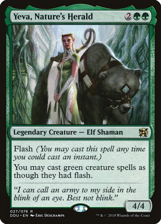Image for Yeva, Nature's Herald (27) (Duel Decks: Elves vs. Inventors) - Magic: The Gathering