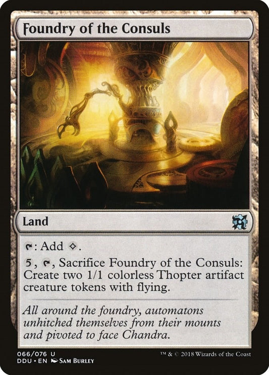 Image for Foundry of the Consuls (66) (Duel Decks: Elves vs. Inventors) - Magic: The Gathering