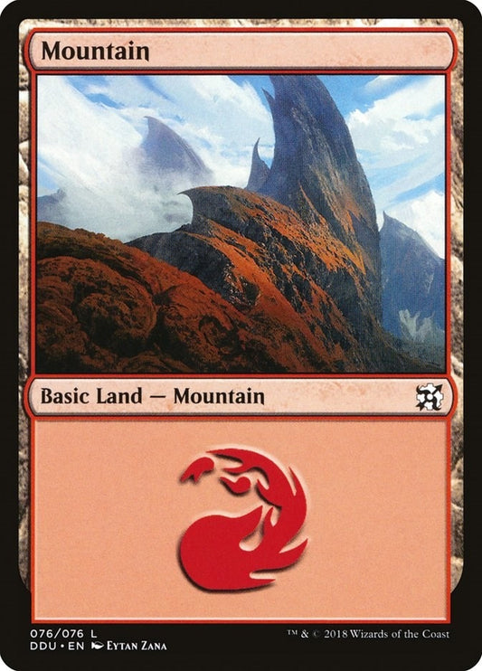 Image for Mountain (076) (76) (Duel Decks: Elves vs. Inventors) - Magic: The Gathering