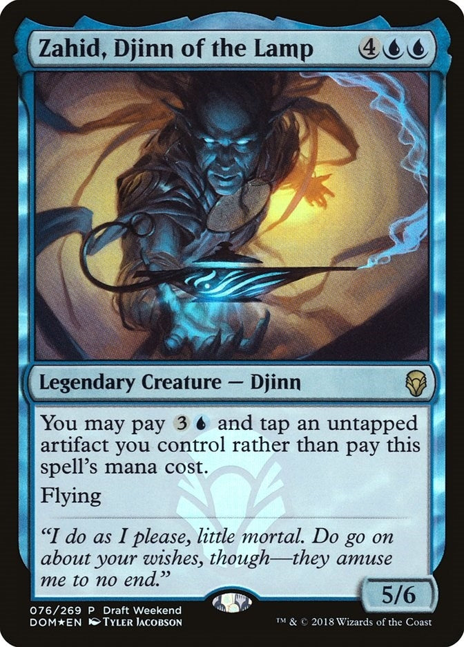 Image for Zahid, Djinn of the Lamp (Draft Weekend) (76) (Launch Party & Release Event Promos) - Magic: The Gathering