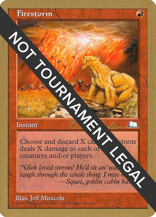 Image for Firestorm - 1998 Brian Selden (WTH) (World Championship Decks) - Magic: The Gathering