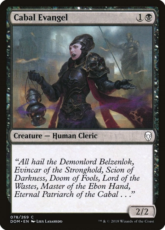 Image for Cabal Evangel (78) (Dominaria) - Magic: The Gathering