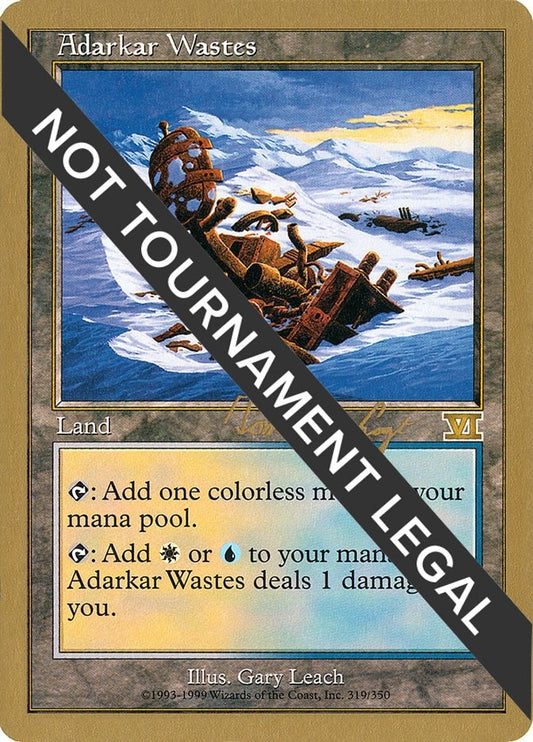 Image for Adarkar Wastes - 2000 Tom van de Logt (6ED) (World Championship Decks) - Magic: The Gathering
