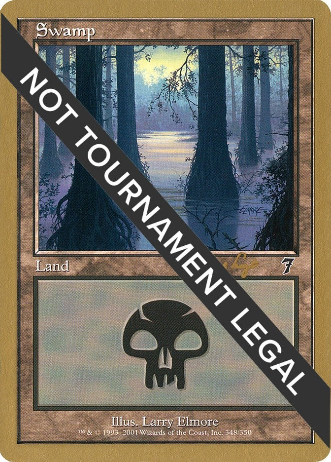 Image for Swamp (348) - 2001 Tom van de Logt (7ED) (World Championship Decks) - Magic: The Gathering