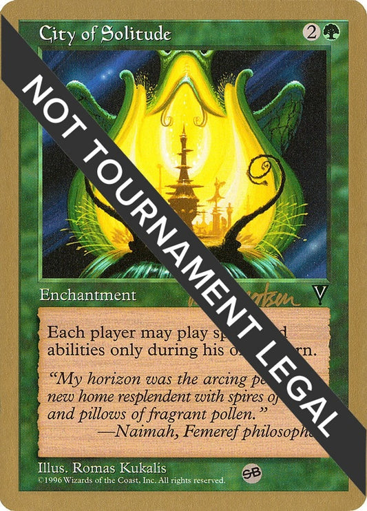 Image for City of Solitude - 1997 Svend Geertsen (VIS) (SB) (World Championship Decks) - Magic: The Gathering