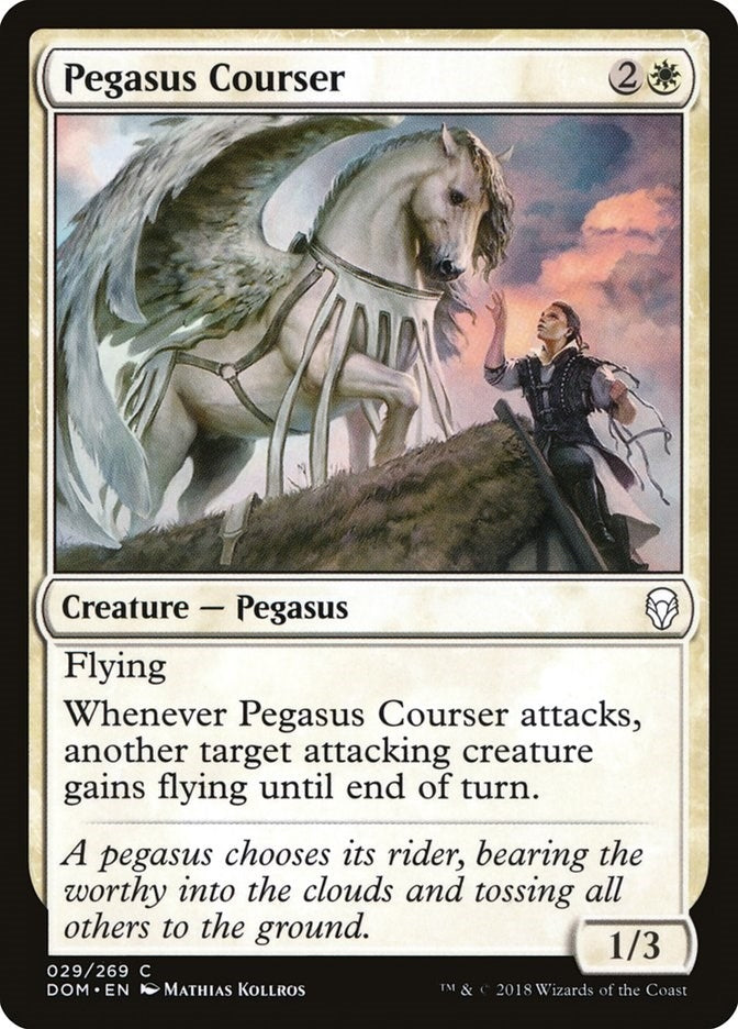 Image for Pegasus Courser (29) (Dominaria) - Magic: The Gathering