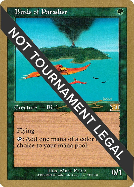 Image for Birds of Paradise - 2000 Nicolas Labarre (6ED) (World Championship Decks) - Magic: The Gathering