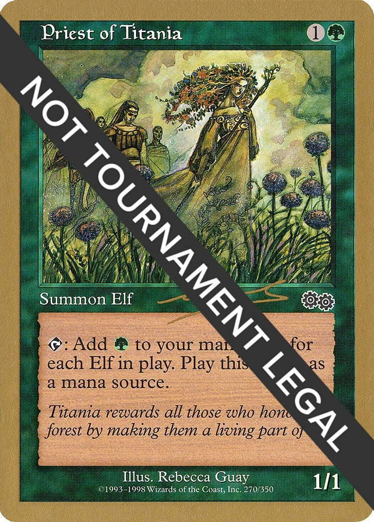 Image for Priest of Titania - 2000 Nicolas Labarre (USG) (World Championship Decks) - Magic: The Gathering