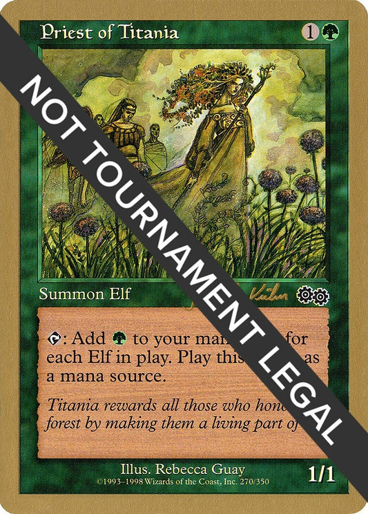 Image for Priest of Titania - 2000 Janosch Kuhn (USG) (World Championship Decks) - Magic: The Gathering