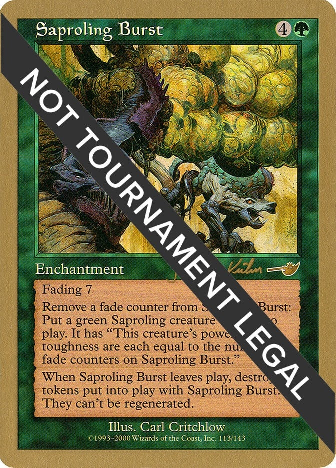 Image for Saproling Burst - 2000 Janosch Kuhn (NMS) (World Championship Decks) - Magic: The Gathering