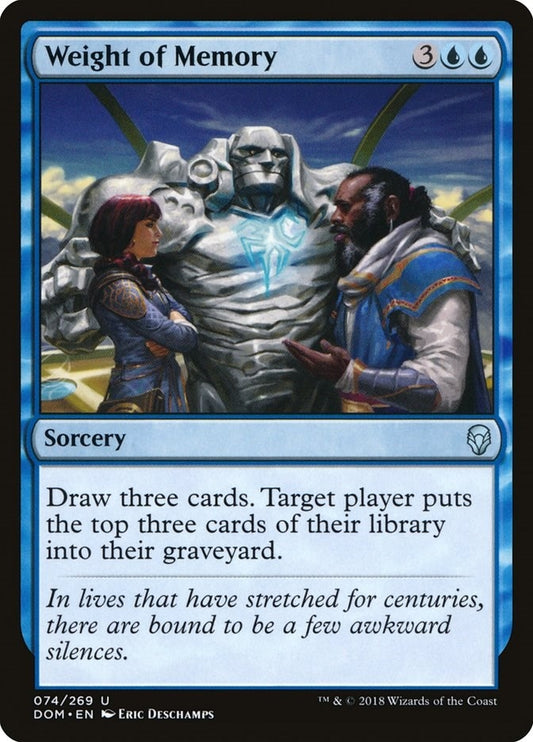 Image for Weight of Memory (74) (Dominaria) - Magic: The Gathering