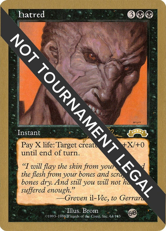Image for Hatred - 1999 Jakub Slemr (EXO) (SB) (World Championship Decks) - Magic: The Gathering