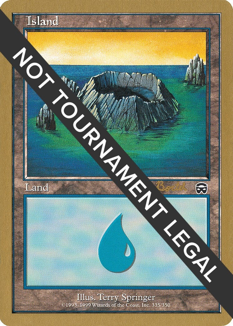 Image for Island (335) - 2001 Alex Borteh (MMQ) (World Championship Decks) - Magic: The Gathering