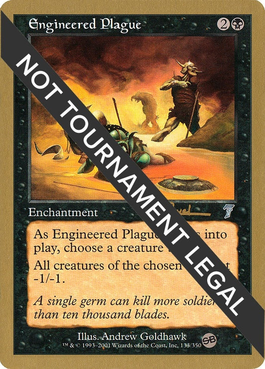 Image for Engineered Plague - 2001 Antoine Ruel (7ED) (SB) (World Championship Decks) - Magic: The Gathering