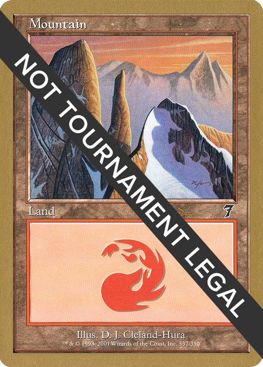 Image for Mountain (337) - 2001 Jan Tomcani (7ED) (World Championship Decks) - Magic: The Gathering