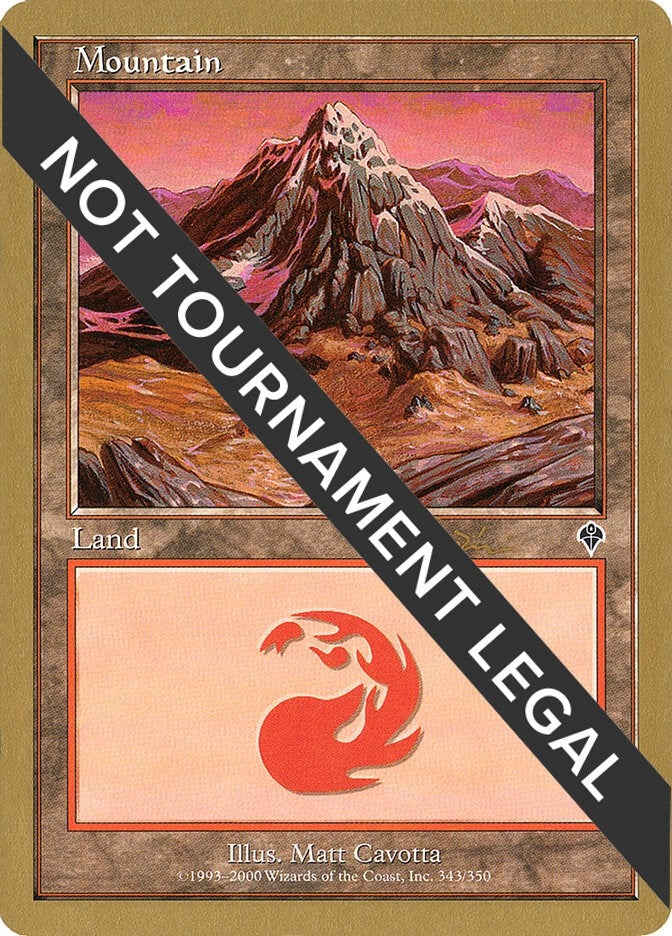Image for Mountain (343) - 2001 Jan Tomcani (INV) (World Championship Decks) - Magic: The Gathering