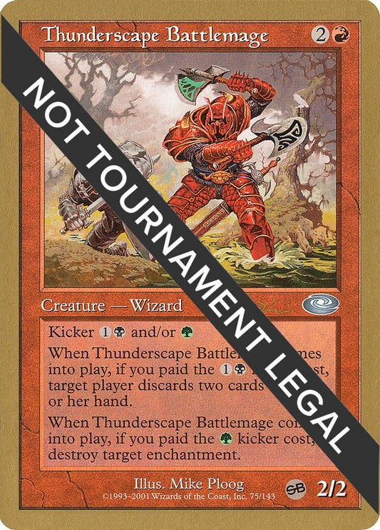 Image for Thunderscape Battlemage - 2001 Jan Tomcani (PLS) (World Championship Decks) - Magic: The Gathering