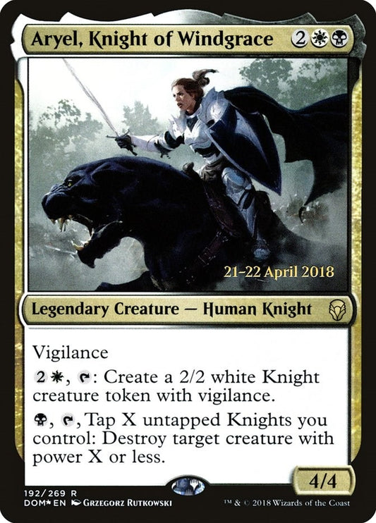 Image for Aryel, Knight of Windgrace (192) (Prerelease Cards) - Magic: The Gathering