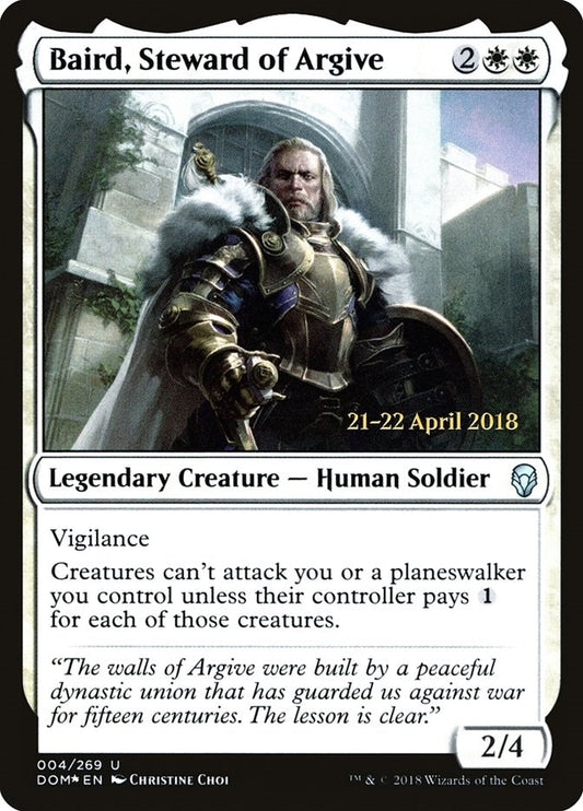 Image for Baird, Steward of Argive (4) (Prerelease Cards) - Magic: The Gathering