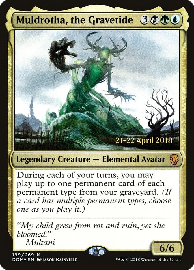 Image for Muldrotha, the Gravetide (199) (Prerelease Cards) - Magic: The Gathering