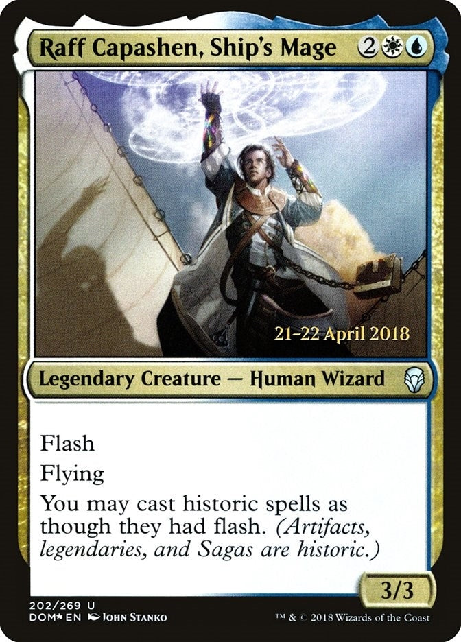 Image for Raff Capashen, Ship's Mage (202) (Prerelease Cards) - Magic: The Gathering