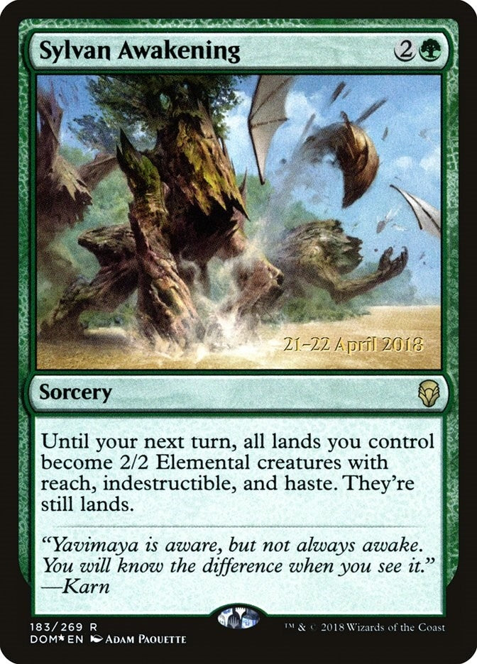 Image for Sylvan Awakening (183) (Prerelease Cards) - Magic: The Gathering