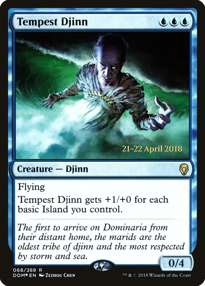 Image for Tempest Djinn (68) (Prerelease Cards) - Magic: The Gathering