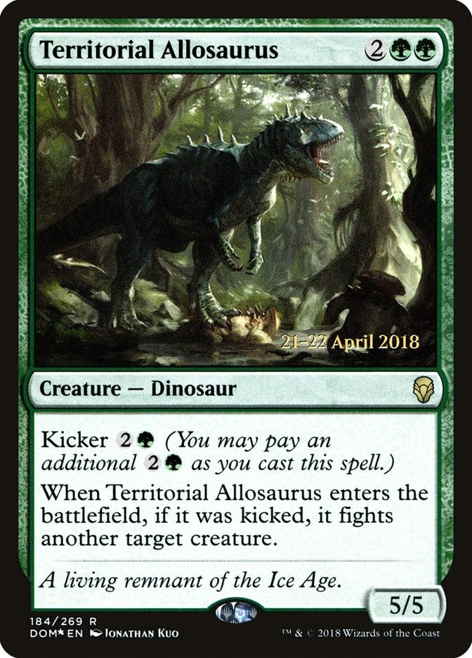 Image for Territorial Allosaurus (184) (Prerelease Cards) - Magic: The Gathering