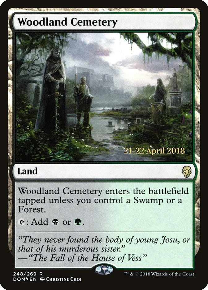 Image for Woodland Cemetery (248) (Prerelease Cards) - Magic: The Gathering