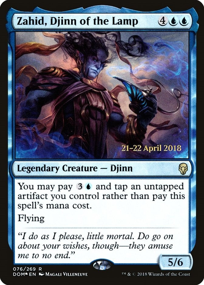 Image for Zahid, Djinn of the Lamp (76) (Prerelease Cards) - Magic: The Gathering