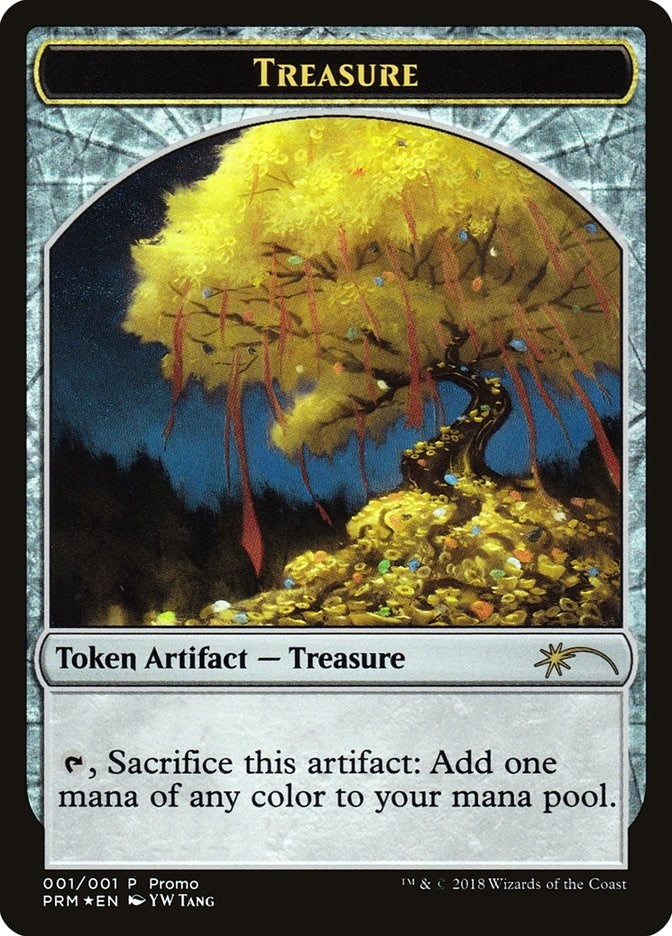 Image for Treasure Token (2018 Lunar New Year Promo) (1) (Unique and Miscellaneous Promos) - Magic: The Gathering