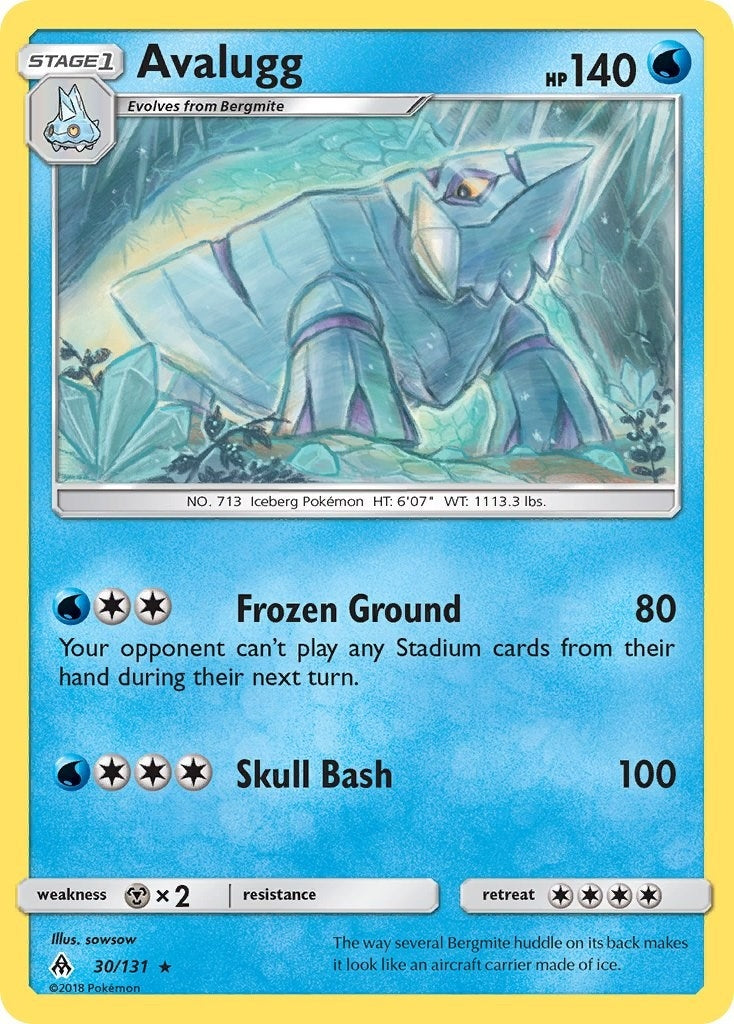 Image for Avalugg (30/131) (SM - Forbidden Light) - Pokemon