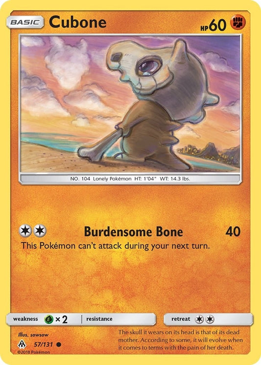 Image for Cubone (57/131) (SM - Forbidden Light) - Pokemon