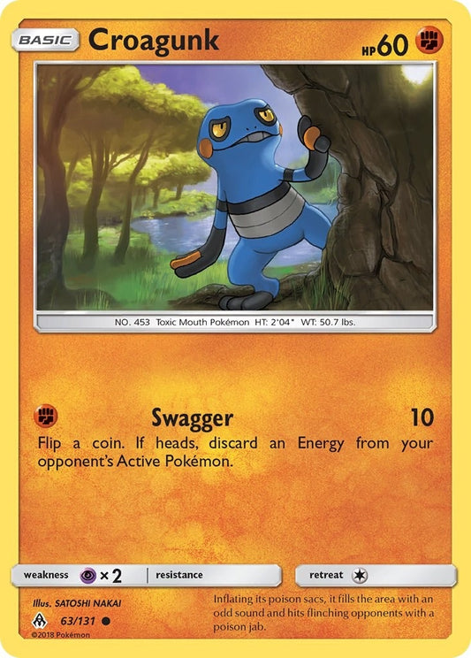 Image for Croagunk (63/131) (SM - Forbidden Light) - Pokemon