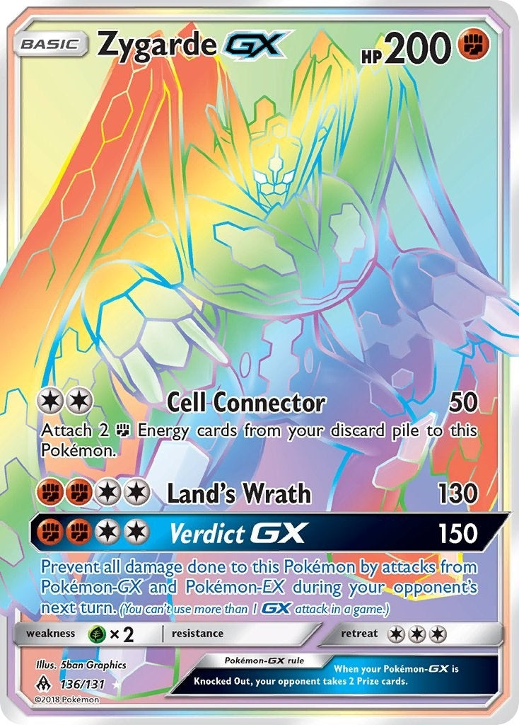 Image for Zygarde GX (Secret) (136/131) (SM - Forbidden Light) - Pokemon